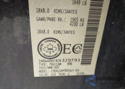 2012 Nissan Titan Pro-4X/S/Sl/Sv z USA, uszkodzony, nr VIN 1N6AA0EC4CN329793